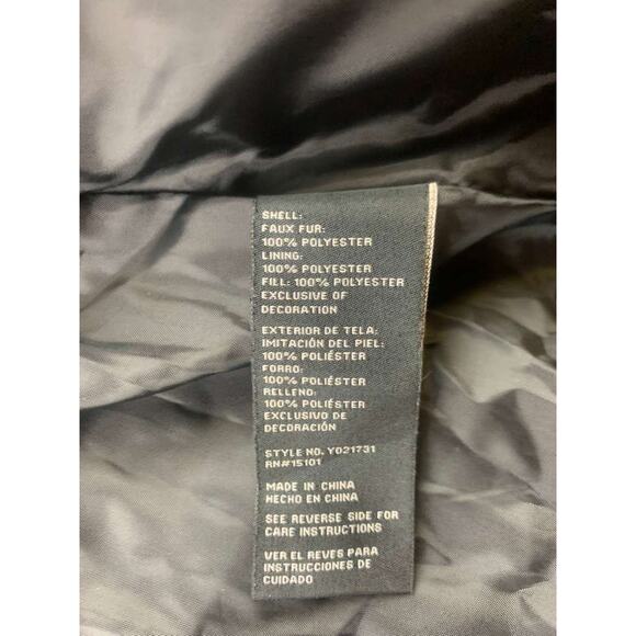 Sanctuary Sherpa Hooded Puffer Jacket Size M Teddy Bear Coat Faux Fur Tan - Picture 6 of 12